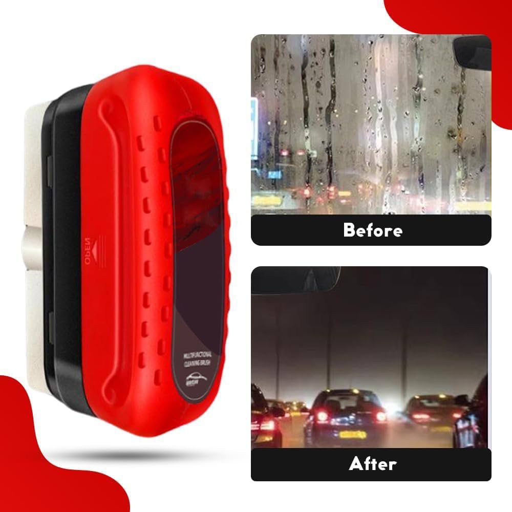 Automotive Oil Film Cleaning Brush | Anti-Rain Fog Glass Cleaner